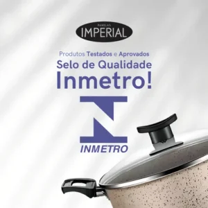 Conjunto de panelas 8 peças preto Alumínio Imperial Elegant - Imagem 10