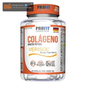 Colágeno Verisol 120 Cáps Com Ácido Hialurônico - Profit Sabor Sem sabor - Imagem 1