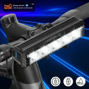Farol Monster 5 Led Tg3 Lanterna Bike 20.000 Lumens Forte Potente Recarregável Usb Bicicleta - Marca Camperluz - Imagem 1