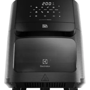 Air Fryer Forno 5 em 1 12L 1700W Digital 1 Bandeja Antiaderente 5 modos preparo 7 Receitas Programadas Aviso Sonoro Fritadeira Elétrica sem Óleo Forno Bancada Electrolux EAF85 Grafite - Imagem 9