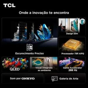 Smart Tv 75 75a400m 4k Qd-mini Led Google Tv 144hz Tcl - Imagem 3