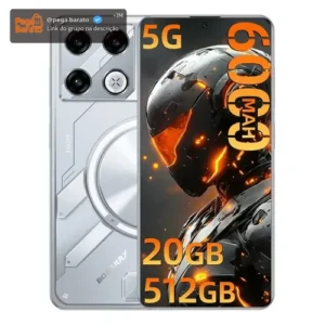 Smartphone Gamer Gt 20 Pro 5g, Dimensity 8300, 512 Gb Rom+20 Gb Ram, Dual Chip, Bateria Gigante De 6000mah, Gps, Android 15, Câmera 28 Mp + 64 Mp , Tela 6.78 - Imagem 1