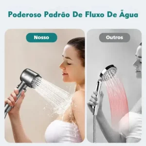 Chuveiro De Mão Pressurizado Carregado Com 3 Modos De Jato - Imagem 11