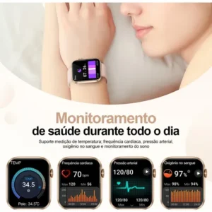 Relógios Inteligentes Feminino Smartwatch Esportivo Original - Imagem 9