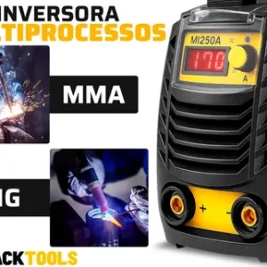 Maquina De Solda Eletrica Inversora Mma Tig Eletrodo 170a Mi250a The Black Tools - Imagem 4