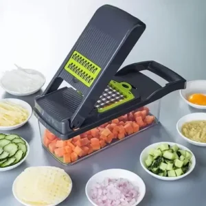 Cortador Picador Manual de Alimentos Ralador Fruta Legumes Cor Verde - Imagem 7