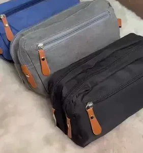 Necessaire Viagem Trabalho Organizador Masculino Feminino Impermeavel Unissex Estojo Cinza Anne - Imagem 2