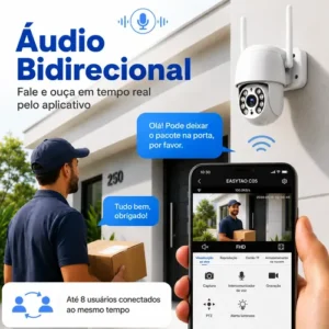 2 Câmera Segurança Ip Wifi Icsee Infravermelho Prova Dágua - Imagem 8