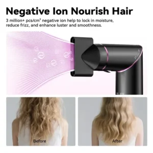 Secador De Cabelo Gokoco Com 7 Em 1 Escova Hot Air Styler Cor Palha - Imagem 6