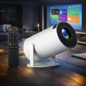 Projetor Smart Portátil Full Hd 4k Android 11 Wi-fi Bluetooth Mini Projetor Home Theater Cinema Em Casa Imagem Nítida Som Potente Compatível Com Diversos Dispositivos - Imagem 7
