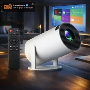 Projetor Smart Portátil Full Hd 4k Android 11 Wi-fi Bluetooth Mini Projetor Home Theater Cinema Em Casa Imagem Nítida Som Potente Compatível Com Diversos Dispositivos - Imagem 1