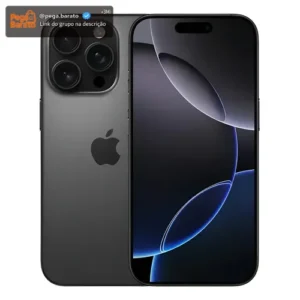 Apple iPhone 16 Pro (128 Gb) - Titânio-preto - Distribuidor Autorizado - Excelente (Recondicionado) - Imagem 1