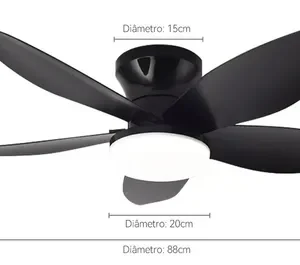 Ventilador De Teto 36 Controle Remoto Com Luz Led Silencioso - Imagem 9