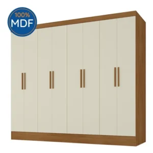 Guarda Roupa Casal 8 Portas 4 Gavetas Jatobá Yescasa - Imagem 3