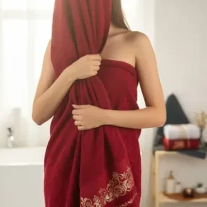 Kit 2 Toalhas Banho Jacquard Gigantes 100% Algodão 70x150cm - Imagem 3