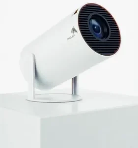 Projetor HY300 Smart Portátil Pholex Full HD 4K Android 11 WiFi Bluetooth Mini Projetor Home Theater Branco Imagem Nítida Alta Luminosidade Som Potente Compatível com Celular TV Box e Notebook - Imagem 2