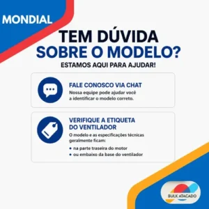 Base Do Ventilador Mondial 30cm 6-pás Preta Original - Imagem 8