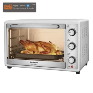 Forno Elétrico 52L Grand Family II, Mondial, Branco/Inox, 1800W FRN-52-W - Imagem 1