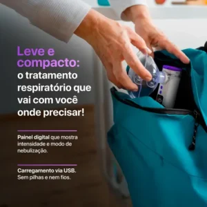 Inalador Nebulizador Aero Tech Portátil Tec. Mesh Relaxmedic - Imagem 6