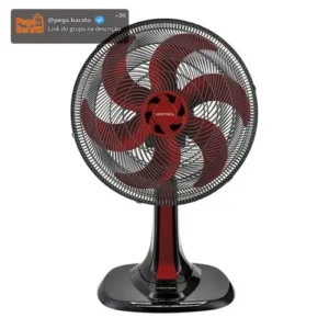 Ventilador de mesa Turbo 6 vermelho 50cm Ventisol - Imagem 1