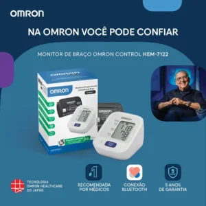 Monitor De Pressão Arterial De Braço Control+ Hem-7122 Omron Cor Blanco - Imagem 3