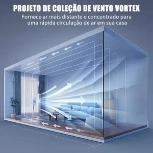 Ventilador de Coluna Silencioso Com Controle Remoto e Altura Ajustável - Imagem 7