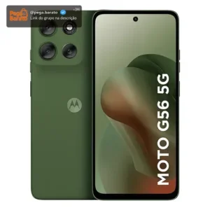 Smartphone Motorola Moto G56 5g - 256gb 16gb (8gb Ram+8gb Ram Boost) Camera 50mp Sony Lytia 600 certificado de Ultrarresistencia Militar e Ip68 + Ip69 - Verde - Imagem 1