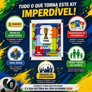 Kit Com 10 Envelopes 3o Lote 70 Cromos Copa Do Mundo Fifa 26 - Imagem 6