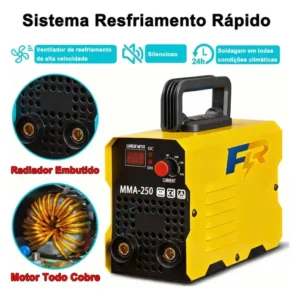 Máquina Solda Inversora Profissional Portátil E Potente Eletrica Eletrodo Mma Frequência 50/60 Hz - Imagem 10