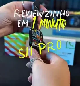 Smartwatch Microwear S11 Pro AMOLED 47mm GPS NFC WhatsApp Preto SMARTWATCH ADVANCED PRO - Imagem 2