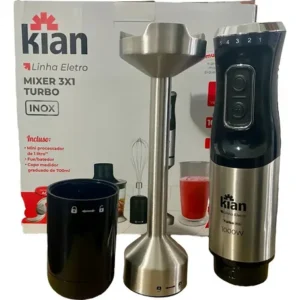 Mixer Turbo 3 Em 1 - 1000w 5 Velocidades Cor Preto - Imagem 8