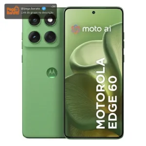 Smartphone Motorola Edge 60 5g - 512gb 24gb (12gb Ram+12gb Ram Boost) Tela Quad-curve Moto Ai 50mp Sony Camera Ultrarresistencia Militar Ip68 + Ip69 - Verde - Imagem 1