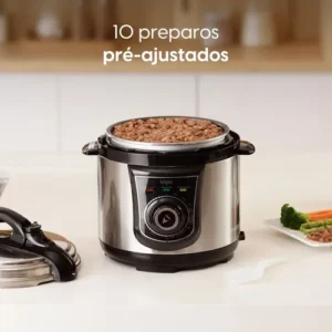 Panela De Pressão Elétrica Elgin 4 Litros Segura 840w Preto - Imagem 7