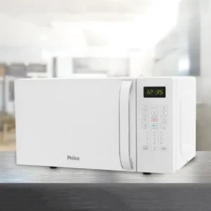 Micro-ondas Philco 20L Branco Pintura Limpa Fácil PMO23B - Imagem 4