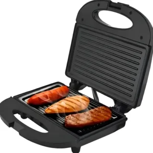 Sanduicheira Grill 2 Em 1 Preta 750w Preto Kian - Imagem 3