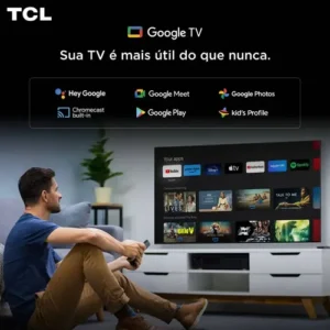 Smart TV TCL 75 Polegadas QLED 4K P7L WiFi Bluetooth Google TV HDR10+ 120 Hz VRR AIPQ 75P7L - Imagem 10