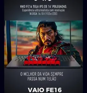 Notebook Vaio Fe16 Amd Ryzen 7-5825u Linux 16gb RAM 512gb Ssd Wi-Fi 6 Tela 16" Ips Wuxga Antirreflexo Cinza Grafite Vjfe69f11xb0121h - Permite upgrade de memória RAM e SSD - Imagem 2