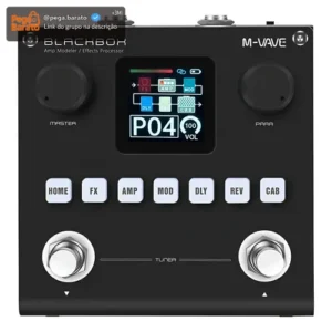 Pedal Multiefeitos M-Vave Blackbox Digital Para Guitarra Com Bluetooth - Imagem 1