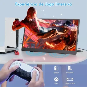 Monitor Portátil 15.6'' Tela Externa Hdr Ips 1080p Ultrafino - Imagem 8