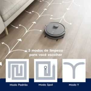 Robô Aspirador Electrolux 4 em 1 Wi-Fi Experience até 1h40 Mapeamento Cinza (ERB61) Bivolt - Imagem 11