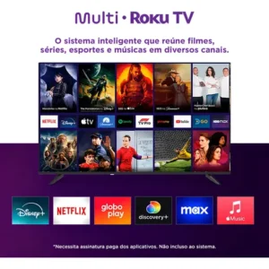 Smart Tv Dled 43 Fhd Multi Roku 3hdmi 2usb Wi-fi Tl056m - Imagem 2