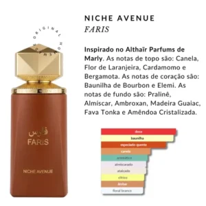 Perfume Árabe Faris Niche Avenue 100ml - Imagem 3