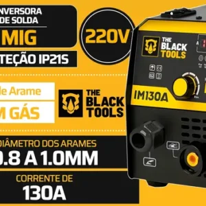 Máquina Inversora De Solda Digital Mig 130a Sem Gás C/ Tocha - Imagem 8