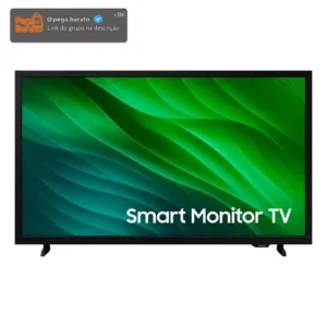 Smart Tv Samsung 32'' Hd Tizen Hdr Wi-fi Hdmi Monitor Bivolt Preta Preto - Imagem 1