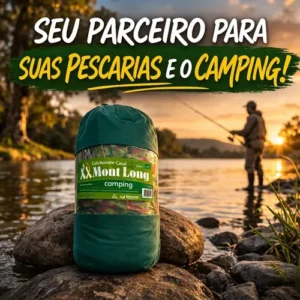 Colchonete Camping Camuflado Colchão Saco De Dormir Pesca Acampamento Retiro Trilha C/ Saco De Transporte Mochila Hz Home Tech - Imagem 3
