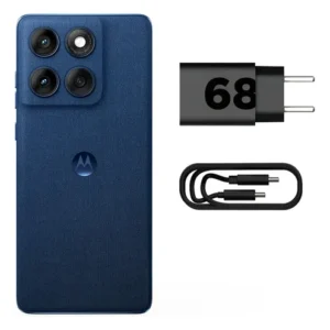 Smartphone Motorola Edge 60 5g - 512gb 24gb (12gb Ram+12gb Ram Boost) Tela Quad-curve Moto Ai 50mp Sony Camera Ultrarresistencia Militar Ip68 + Ip69 - Azul Marinho - Imagem 6
