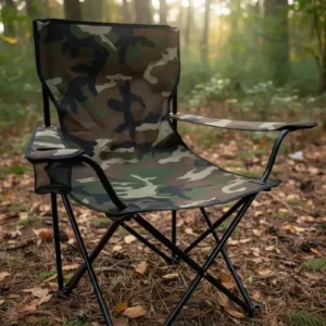 Cadeira Camping Dobravel Camuflada Porta Copo Ate 150kg - Imagem 10