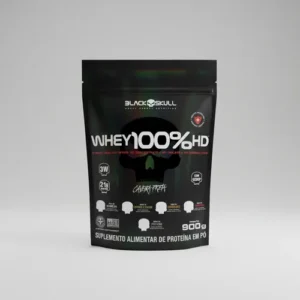 Whey 100% Hd Refil Black Skull 900g Wpc Wpi E Wph Sabor Baunilha - Imagem 7