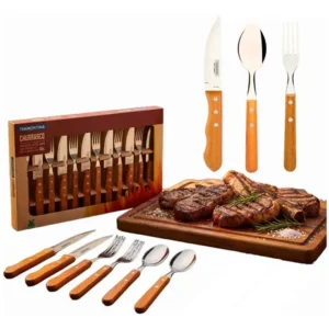 Jogo Talher Churrasco Com Colheres Tramontina Jumbo 18 Peças - Imagem 4