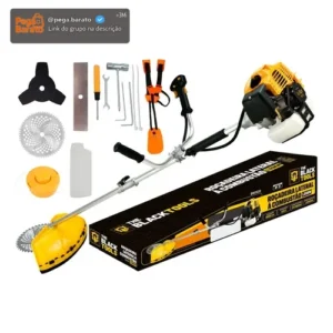 Roçadeira Lateral A Gasolina 4 Em 1 52cc Capacidade de 1200ml 9500 Rpm Com Acessórios The Black Tools - Imagem 1